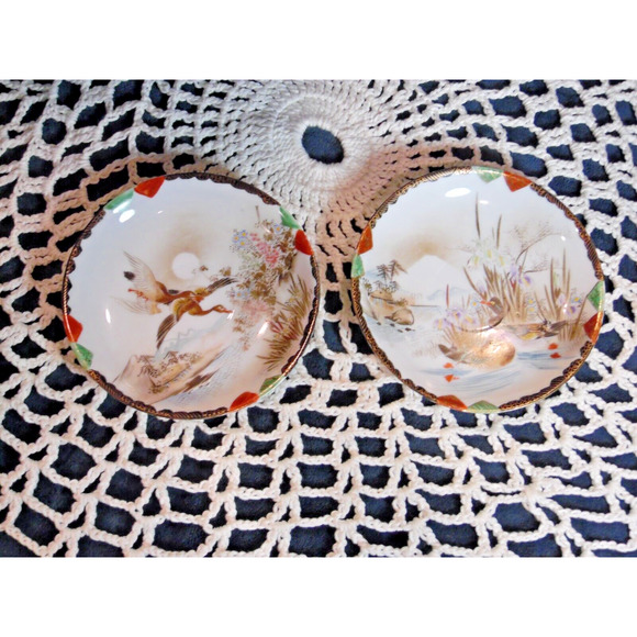 Vintage Japanese Water Birds 10 PC. Tea Set - Picture 10 of 16